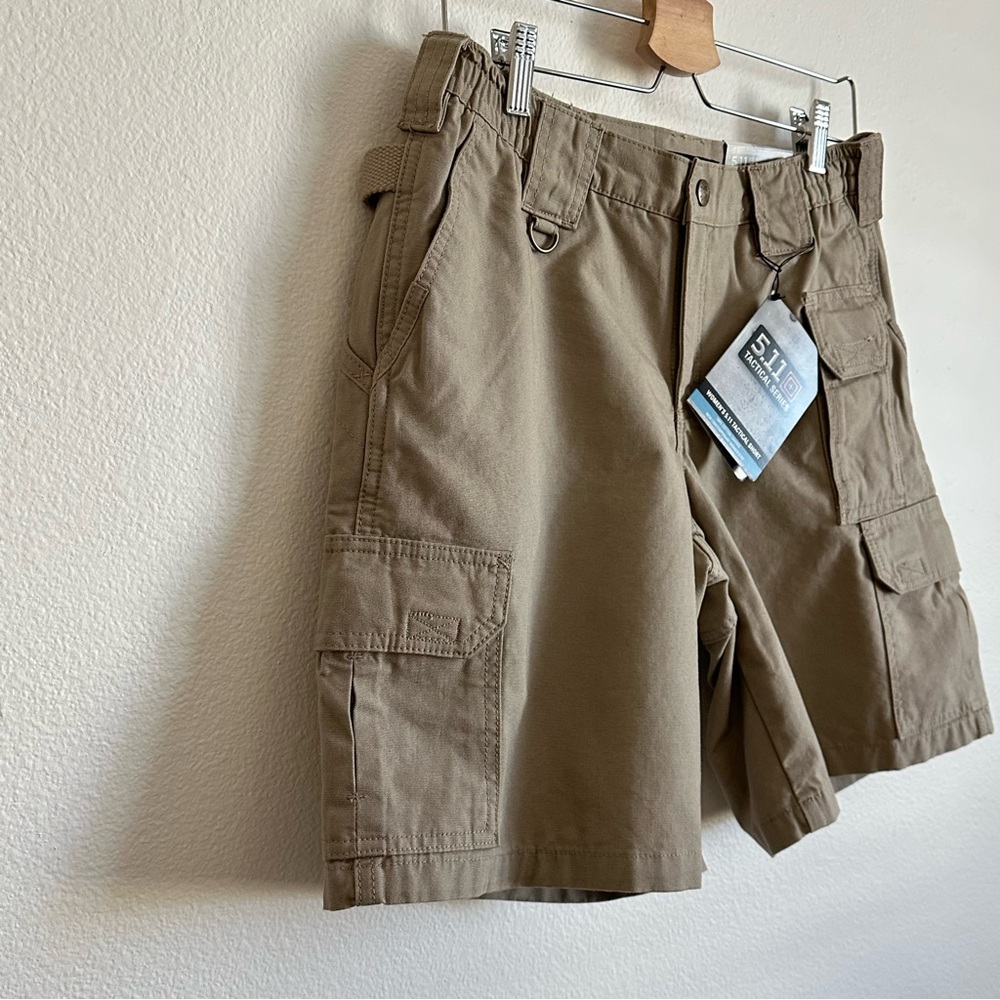 5.11 Tactical Tan / Khaki  Cotton Cargo Shorts Size 8 - Picture 4 of 10